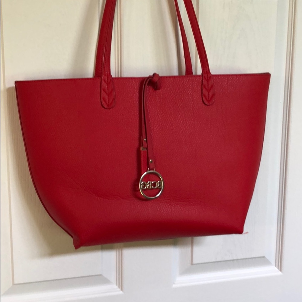 BCBG Red Tote EUC